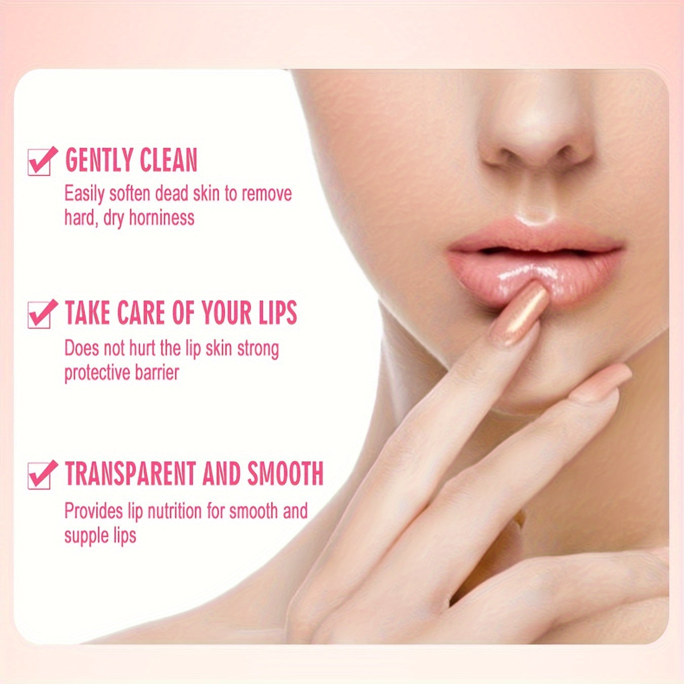 Raspberry Scent Lip Scrub 30g/1.06oz, Exfoliating & Moisturizing Lip Care