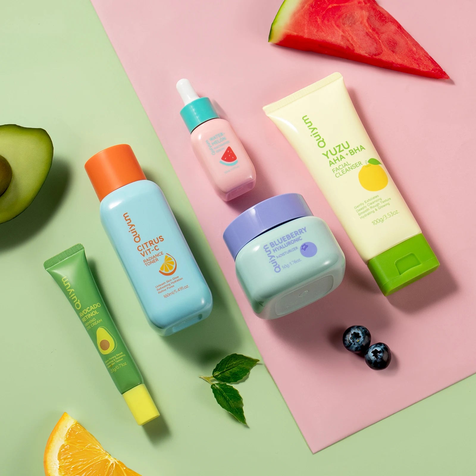 QUIYUM Fruit Fresh Collection 5-Piece Skincare