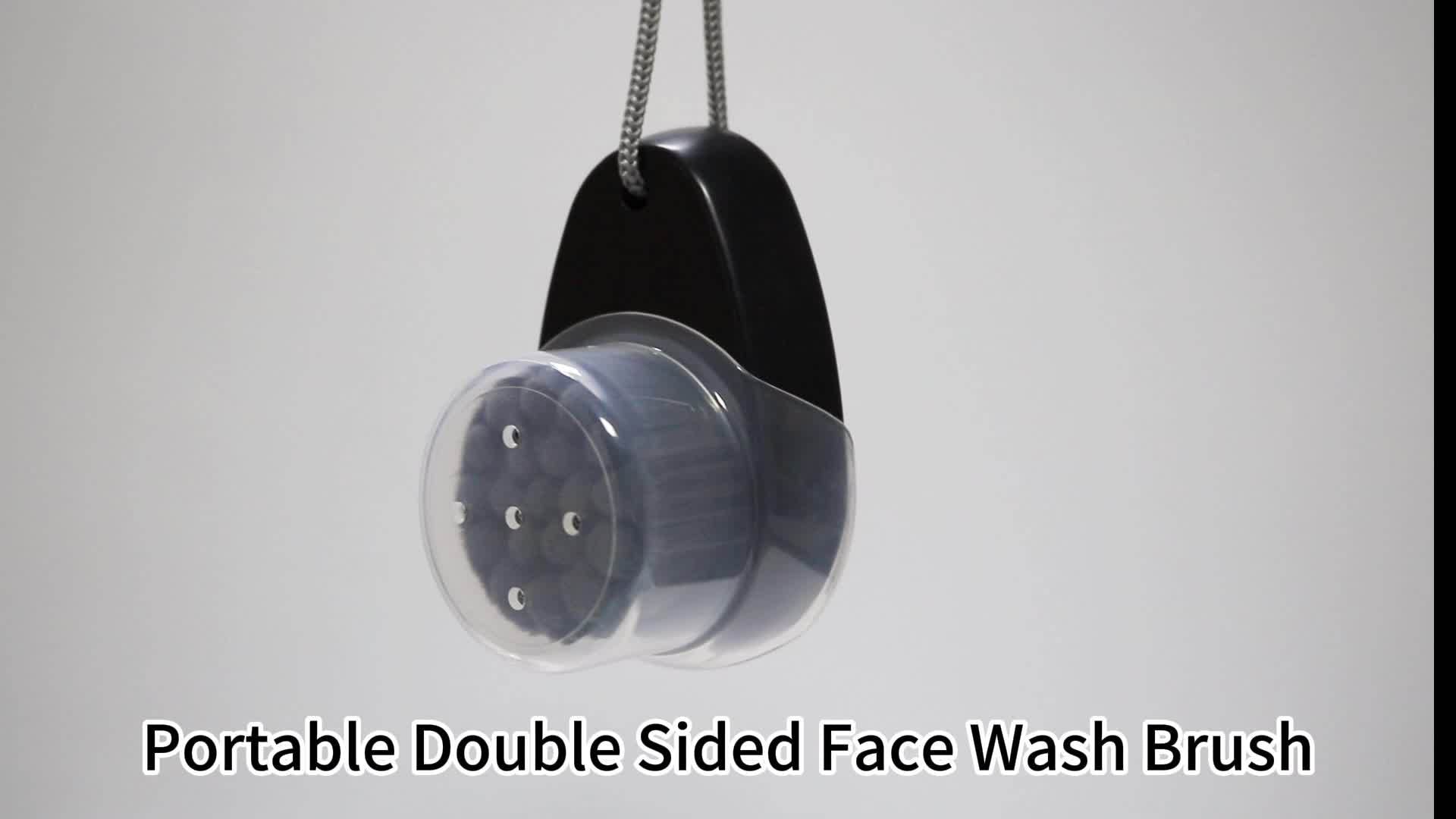 2-in-1 Dual-Sided Silicone Facial Cleansing Brush with Exfoliating Bristles