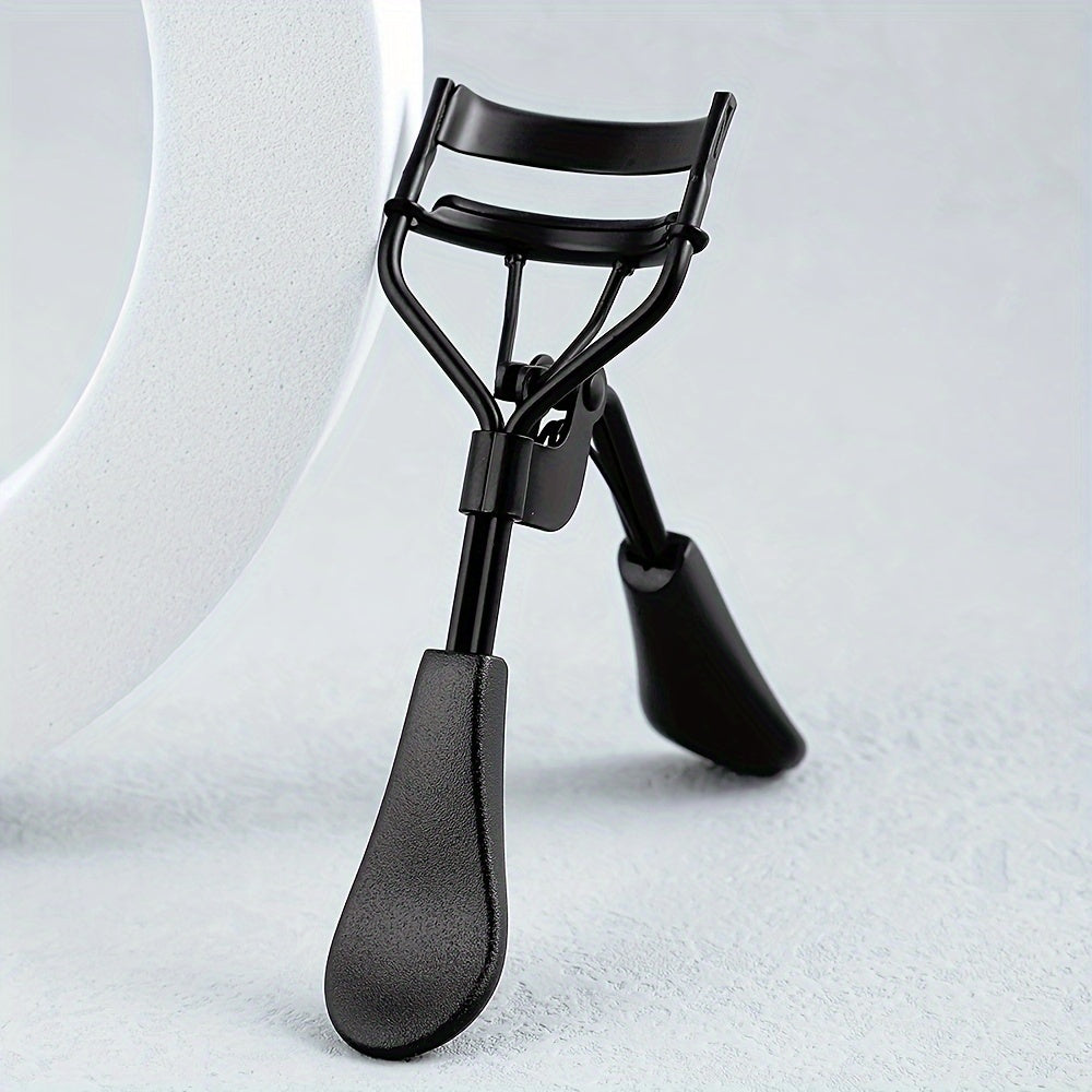 1 Portable Black Eyelash Curler, Stainless Steel Eyelash Curler