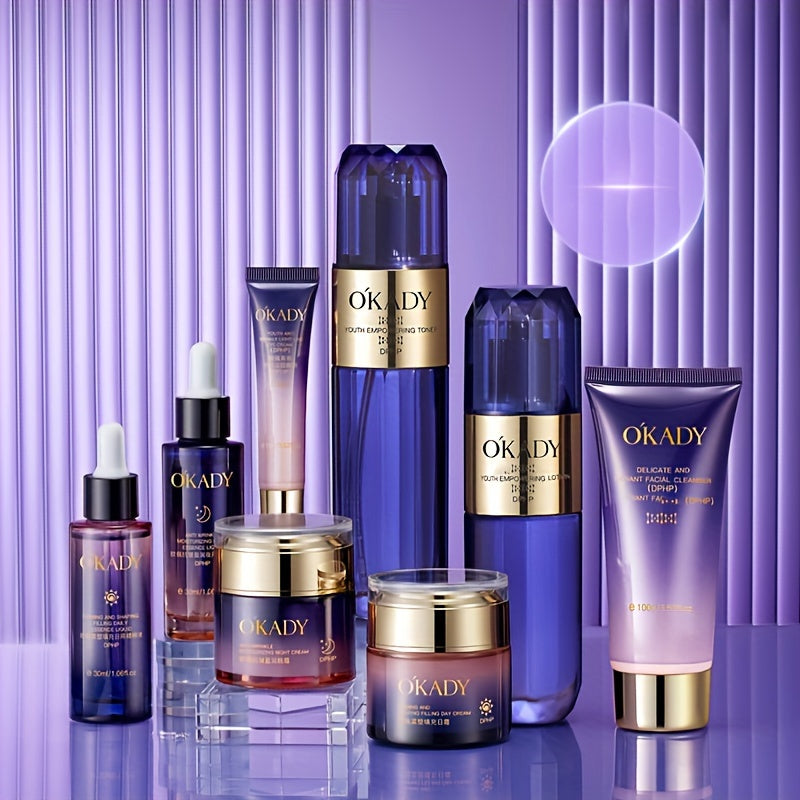 8pcs Hydrating Facial Care Set - Moisturizing Skincare Collection