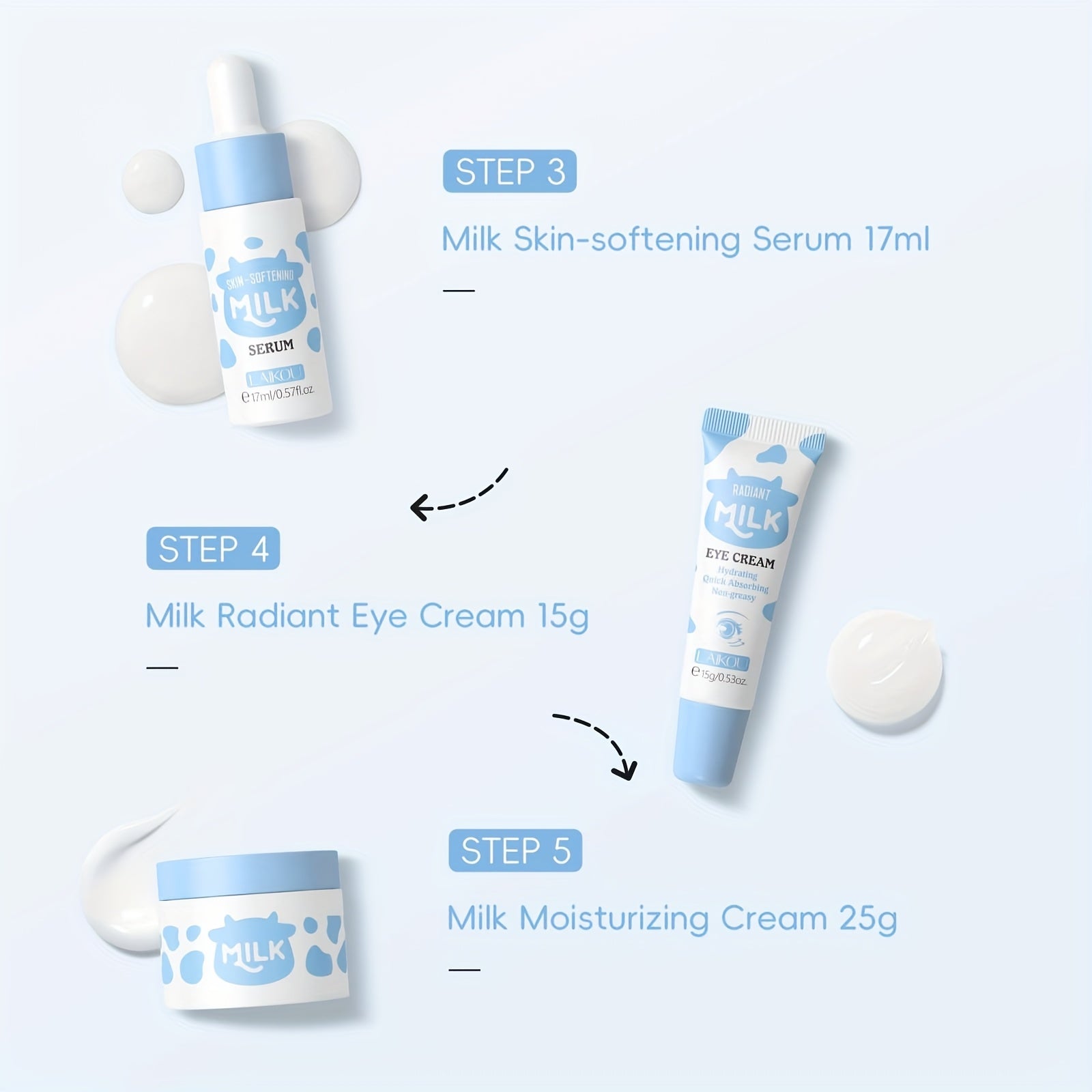 Nourishing Your Light Beige with Milk Skincare Set