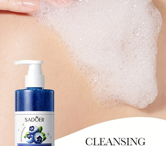 Blueberry Exfoliating Shower 300ml Gel with Berry Extract - bodyrelief.uk