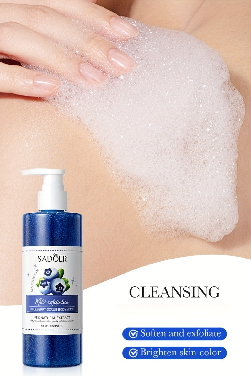 Blueberry Exfoliating Shower 300ml Gel with Berry Extract - bodyrelief.uk