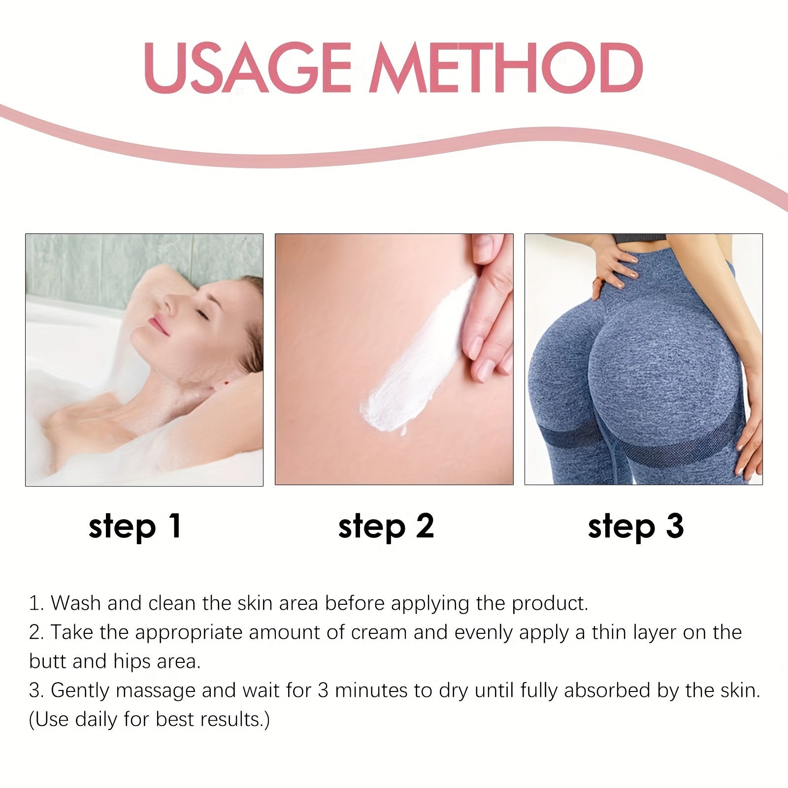 3pcs Miracle Body Hip Cream - Tightening And Moisturizing
