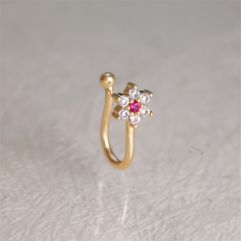 4pcs set of Women's fashionable snowflakes, cherry blossoms