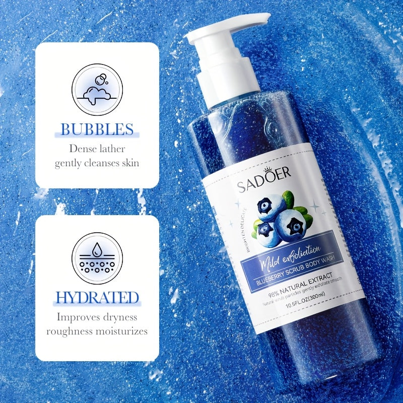 Blueberry Exfoliating Shower 300ml Gel with Berry Extract - bodyrelief.uk