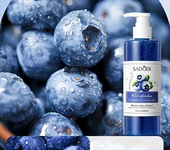 Blueberry Exfoliating Shower 300ml Gel with Berry Extract - bodyrelief.uk