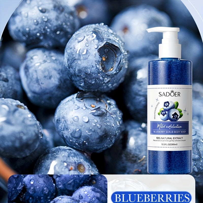 Blueberry Exfoliating Shower 300ml Gel with Berry Extract - bodyrelief.uk