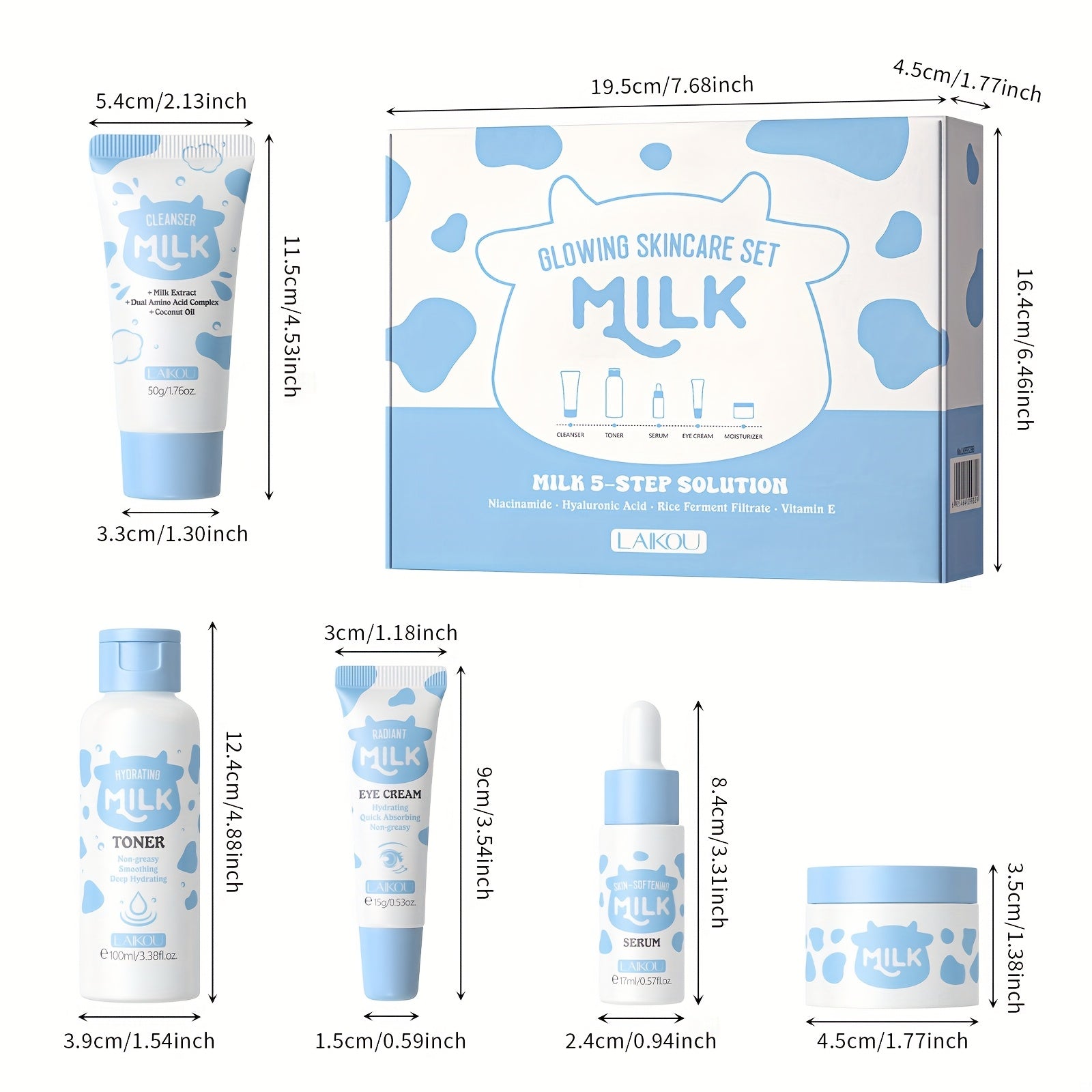 Nourishing Your Light Beige with Milk Skincare Set