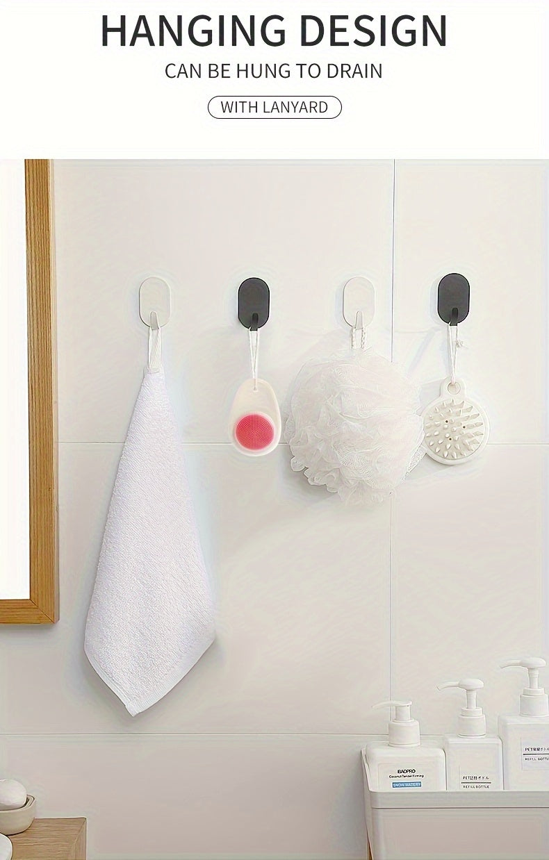 2-in-1 Dual-Sided Silicone Facial Cleansing Brush with Exfoliating Bristles