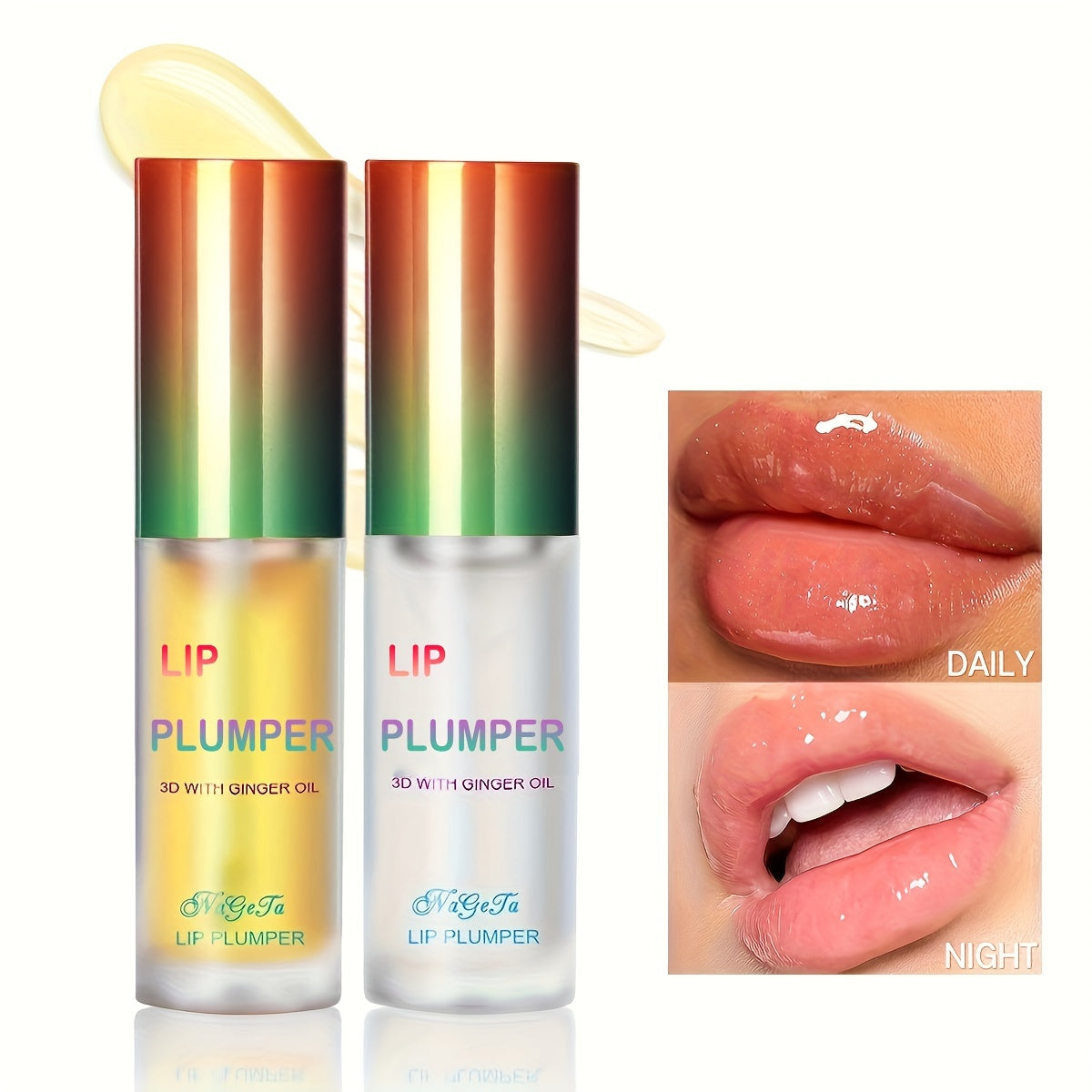 LipRelief™ Ginger Mint Plump – Volumizing Glow Oil Set