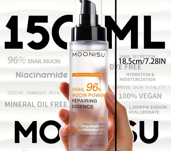 SkinRelief™ Snail Repair – 150ml 96% Advanced Mucin Serum - bodyrelief.uk