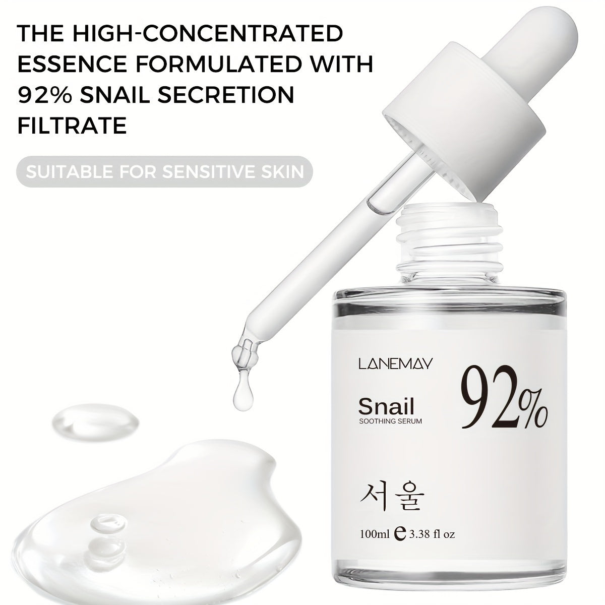 SkinRelief™ Snail Essence – 100ml 92% Hydrating Repair Serum