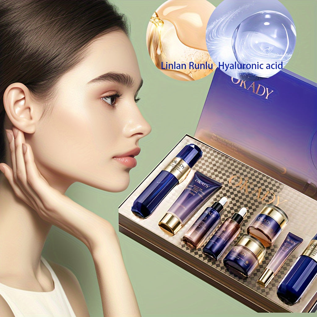 8pcs Hydrating Facial Care Set - Moisturizing Skincare Collection