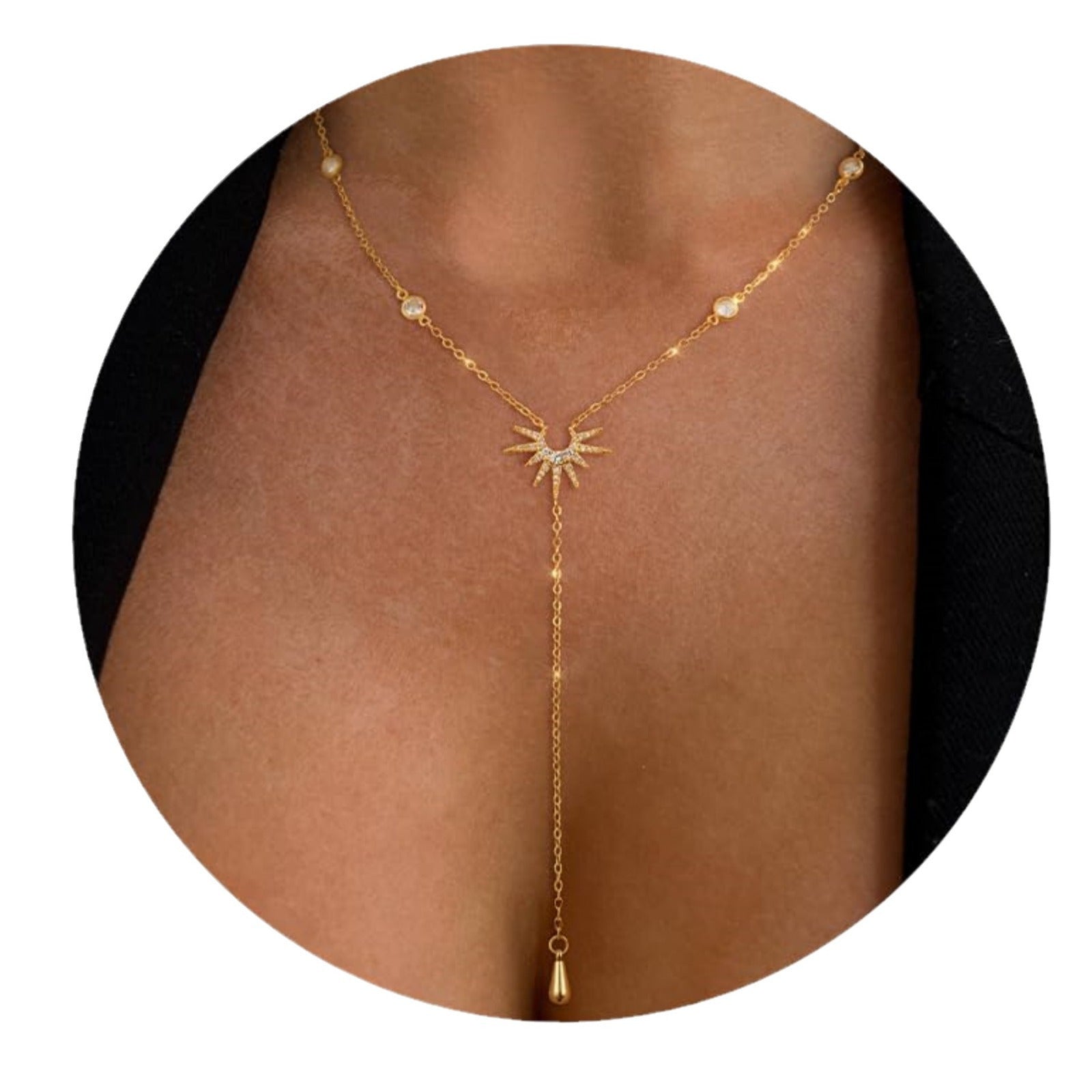 1pc Women's Y-Neck Chain - Long Minimalist Beach Jewelry