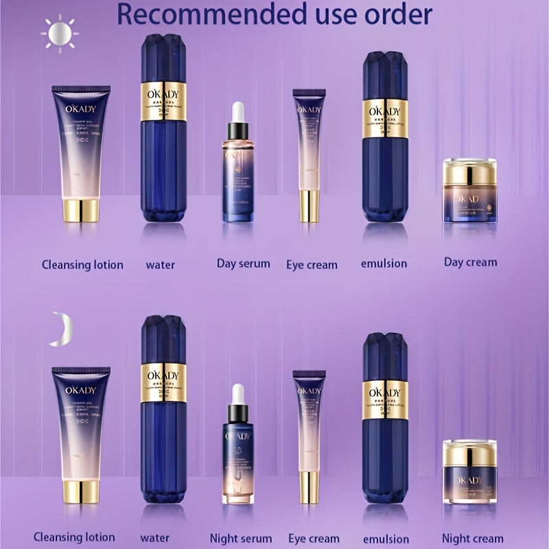 8pcs Hydrating Facial Care Set - Moisturizing Skincare Collection
