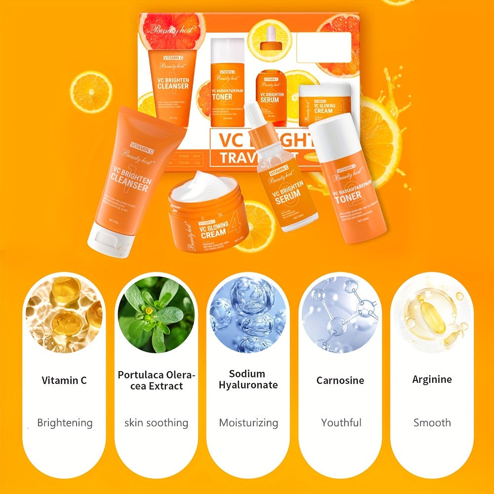 GlowRelief™ Hydration & Radiance – 4-in-1 Vitamin C & Hyaluronic Travel Set