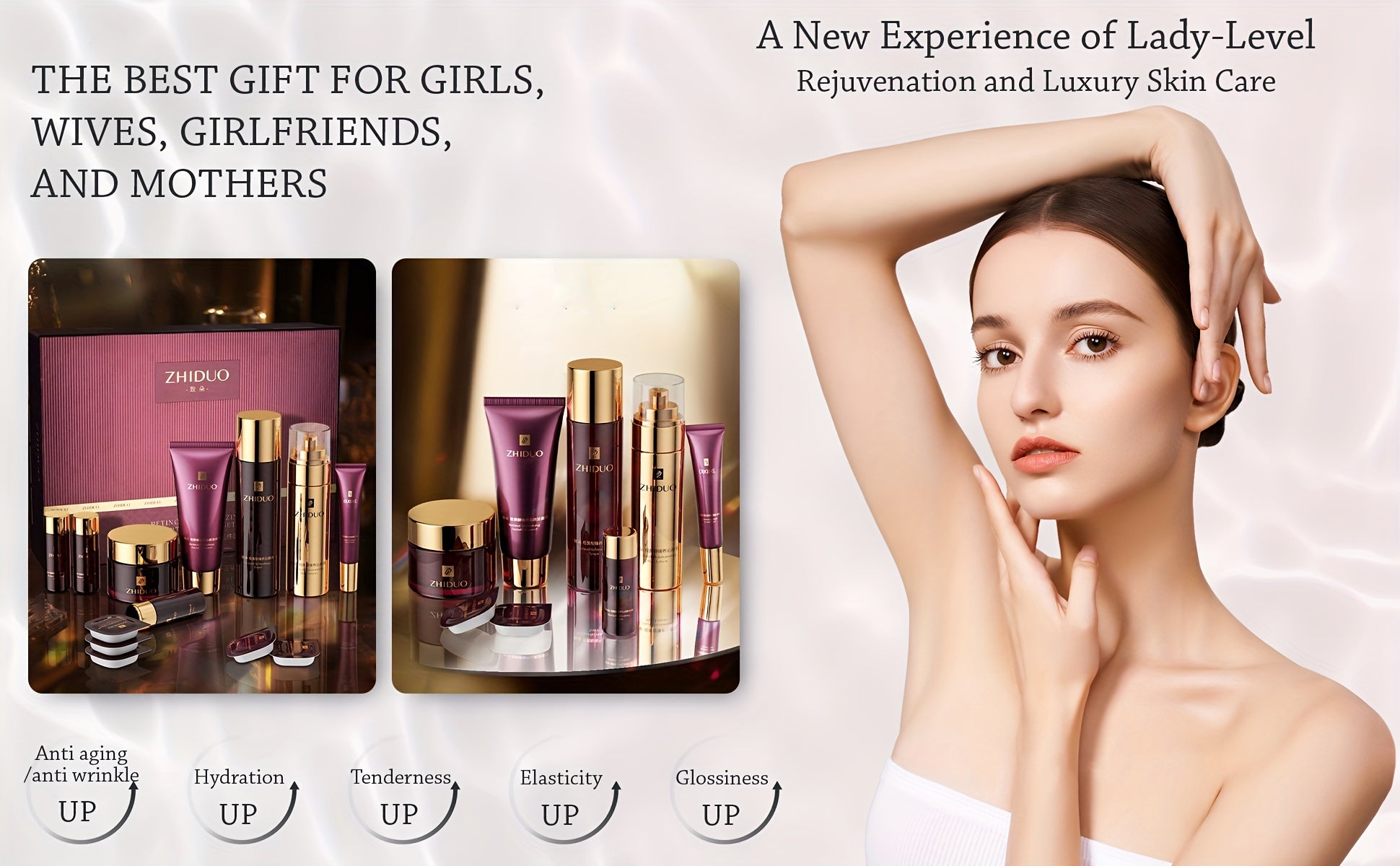 Anti-aging skincare set with 9pcs
