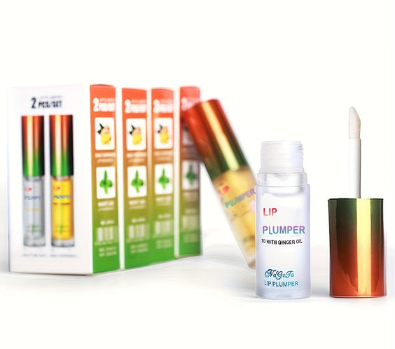 LipRelief™ Ginger Mint Plump – Volumizing Glow Oil Set - bodyrelief.uk