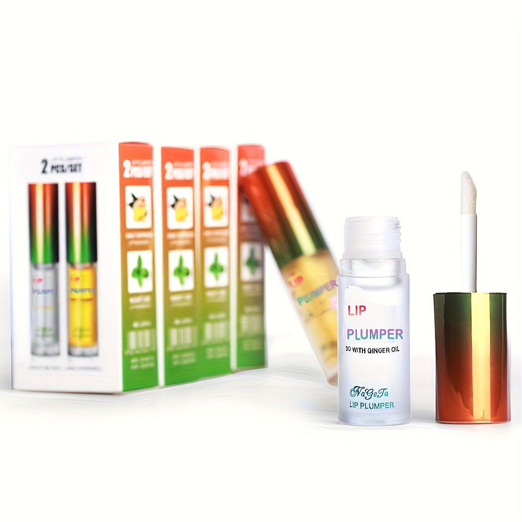 LipRelief™ Ginger Mint Plump – Volumizing Glow Oil Set