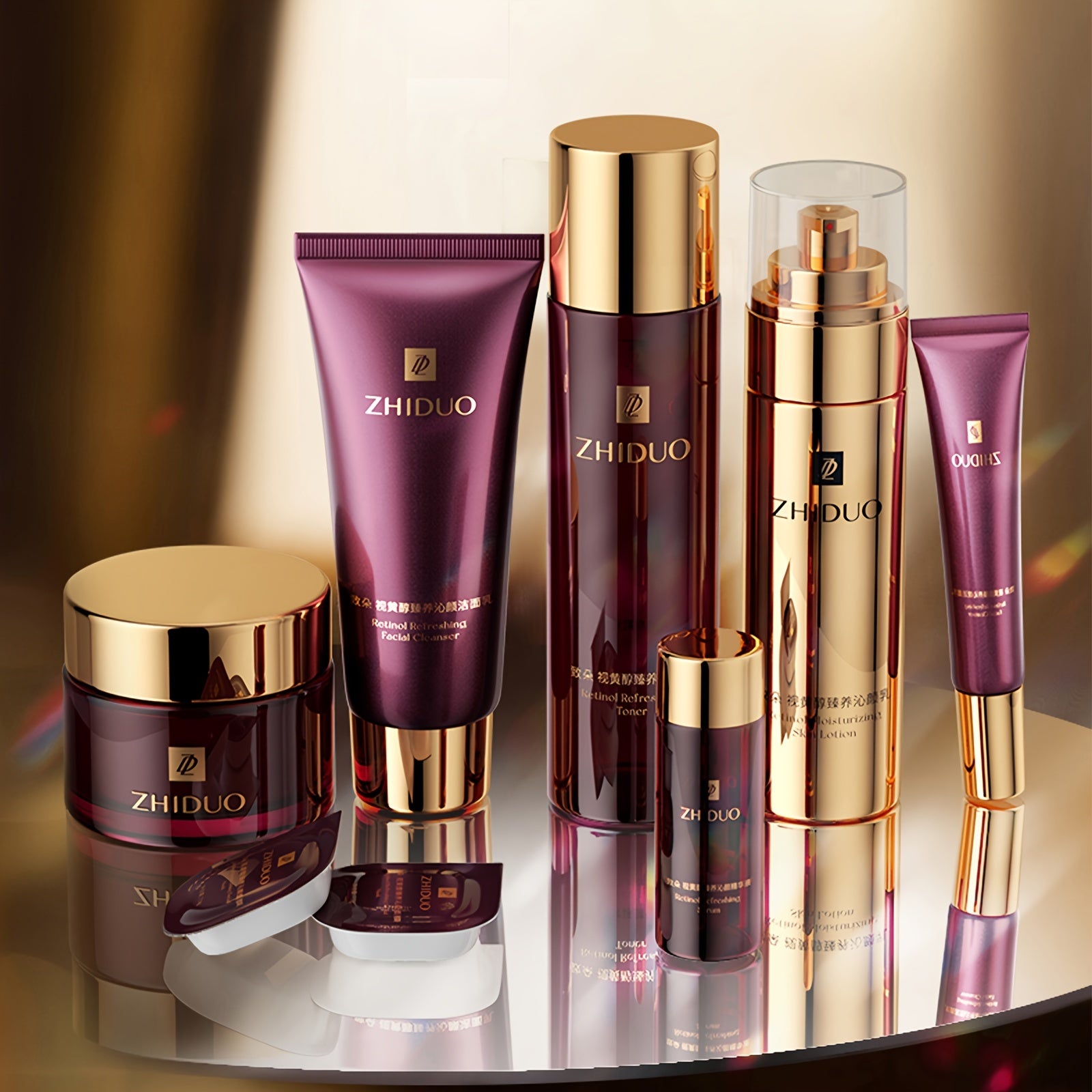Anti-aging skincare set with 9pcs