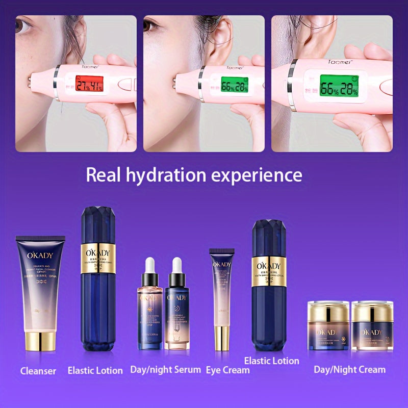 8pcs Hydrating Facial Care Set - Moisturizing Skincare Collection