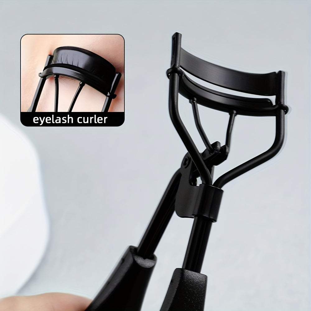 1 Portable Black Eyelash Curler, Stainless Steel Eyelash Curler