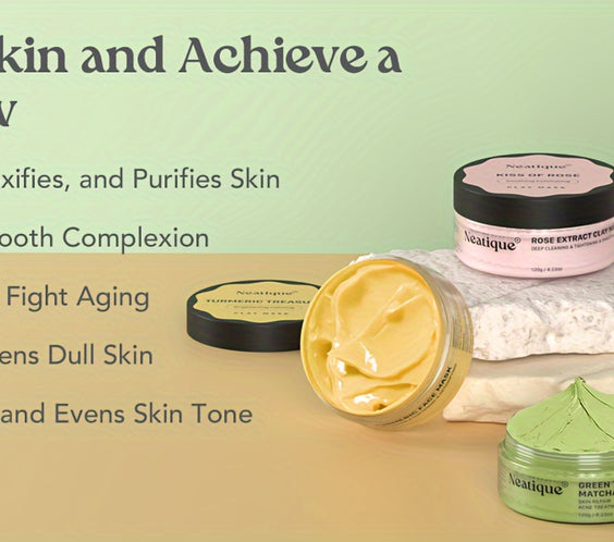 Neatique Face Masks Skincare Set, 480g (120gx4) - bodyrelief.uk