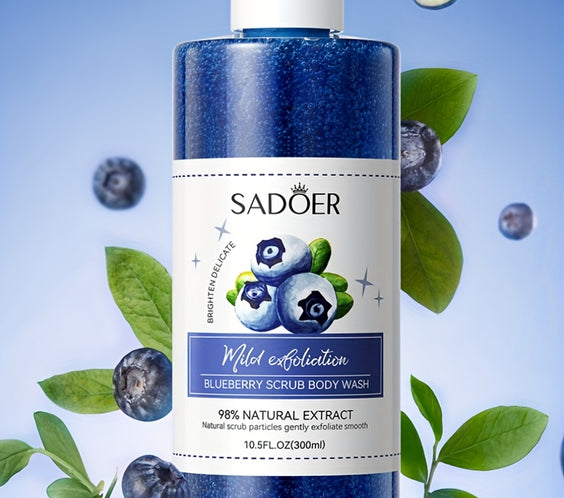 Blueberry Exfoliating Shower 300ml Gel with Berry Extract - bodyrelief.uk