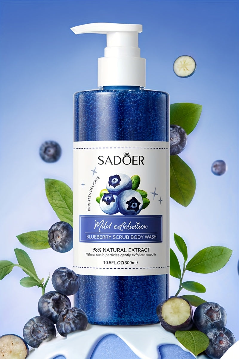 Blueberry Exfoliating Shower 300ml Gel with Berry Extract - bodyrelief.uk