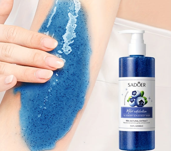 Blueberry Exfoliating Shower 300ml Gel with Berry Extract - bodyrelief.uk