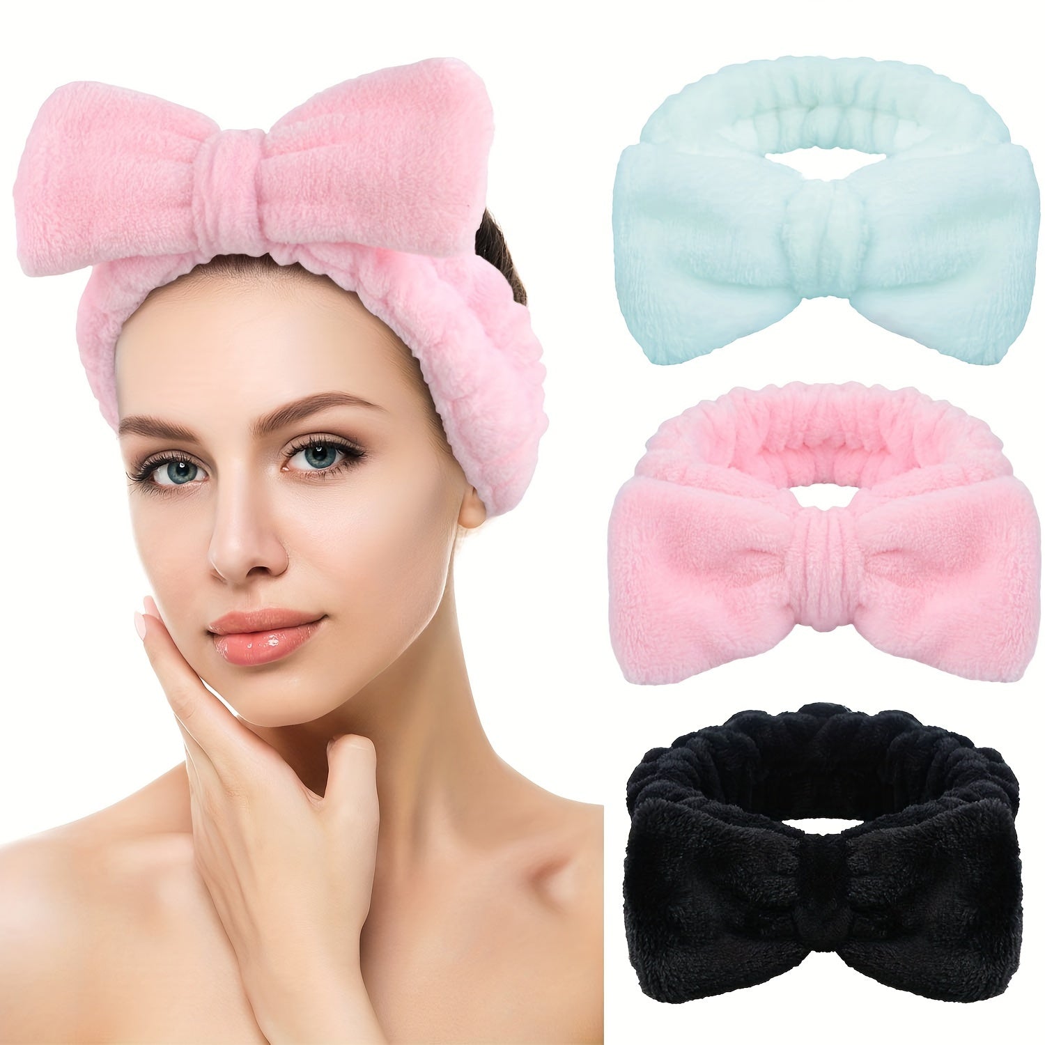 8pcs/set Hair Accessories Kit For Women And daily use Lovely Bowknot Decorative