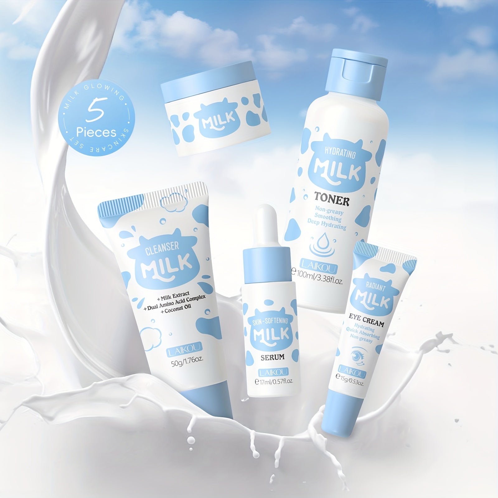 Nourishing Your Light Beige with Milk Skincare Set