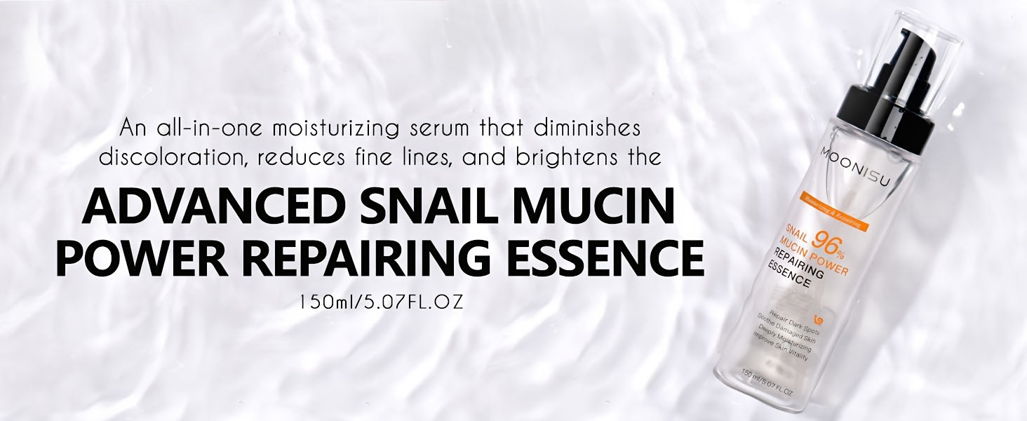 SkinRelief™ Snail Repair – 150ml 96% Advanced Mucin Serum - bodyrelief.uk