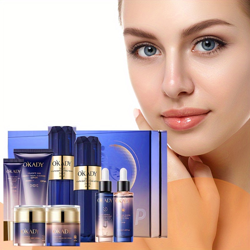 8pcs Hydrating Facial Care Set - Moisturizing Skincare Collection