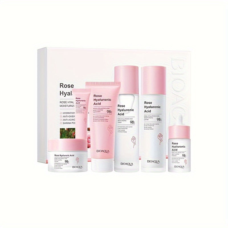 BIOAQUA Rose Hyaluronic Acid Skincare Gift Set for Women