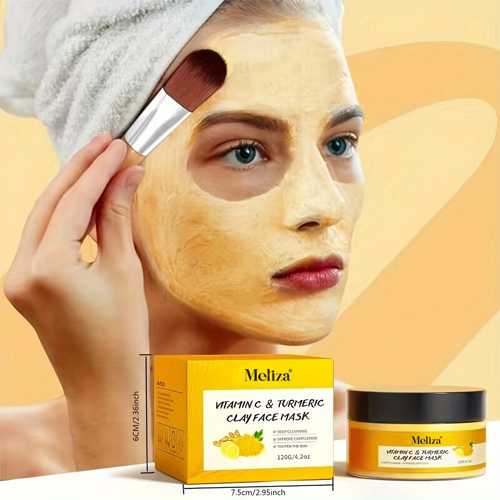 MELIZA Vitamin C & Turmeric Clay Facial Mask