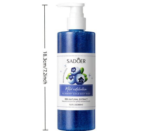 Blueberry Exfoliating Shower 300ml Gel with Berry Extract - bodyrelief.uk