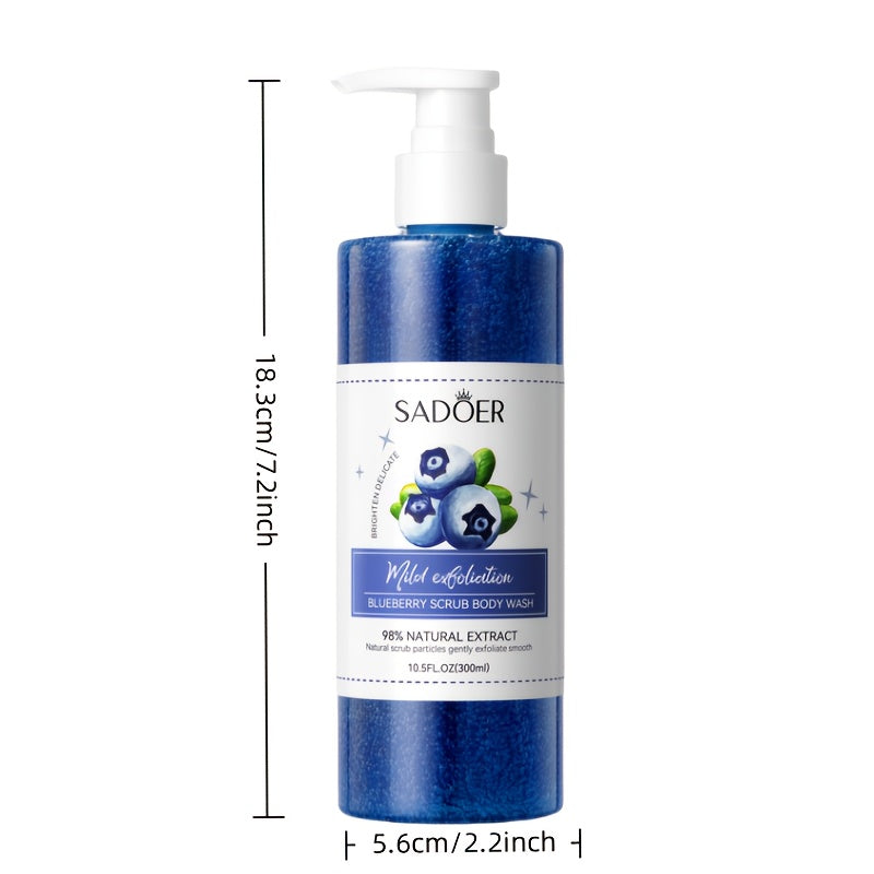 Blueberry Exfoliating Shower 300ml Gel with Berry Extract - bodyrelief.uk