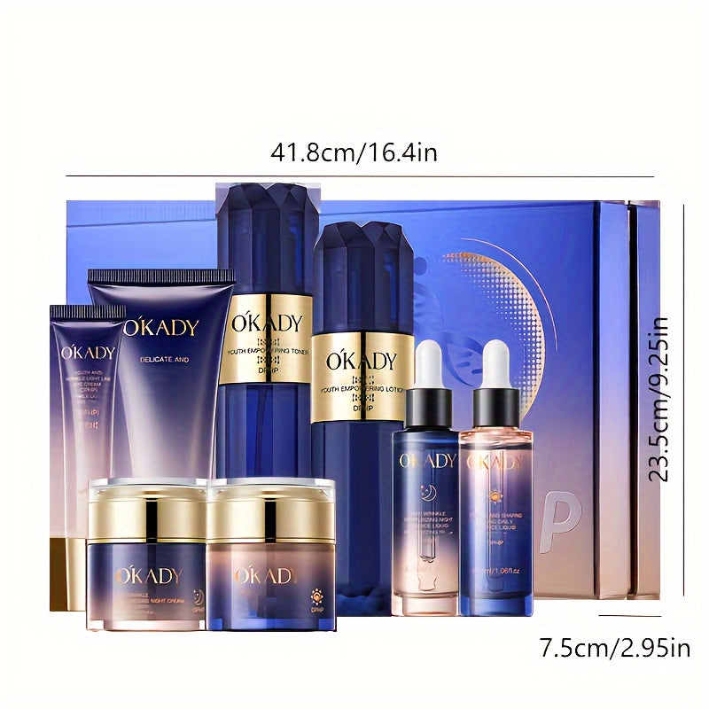 8pcs Hydrating Facial Care Set - Moisturizing Skincare Collection