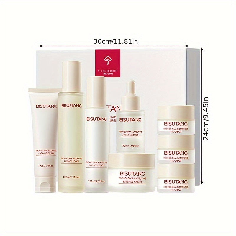 BISUTANG 8-Piece Mushroom Extract Facial Skincare Kit for Women