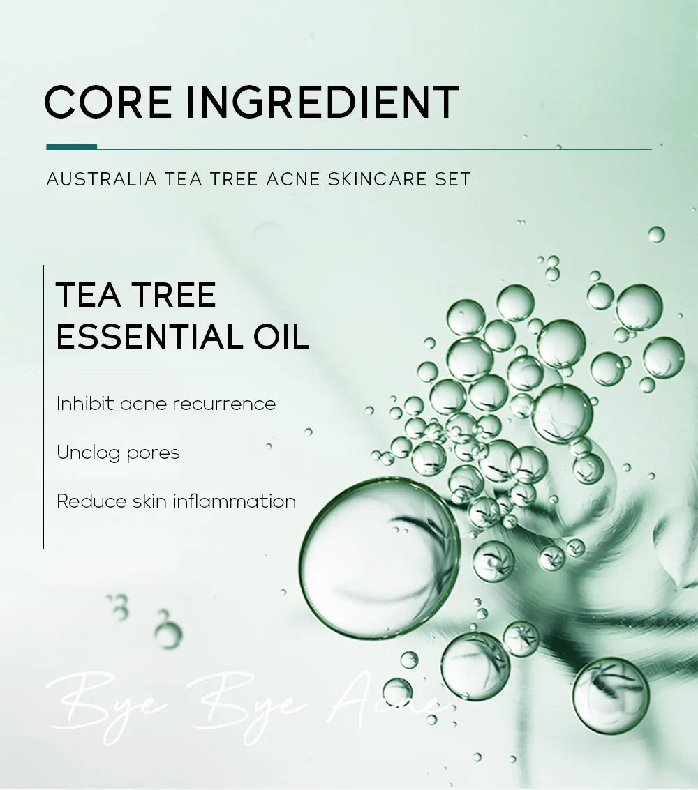 LAIKOU Australia Tea Tree Acne Skincare Five-Piece Set - bodyrelief.uk