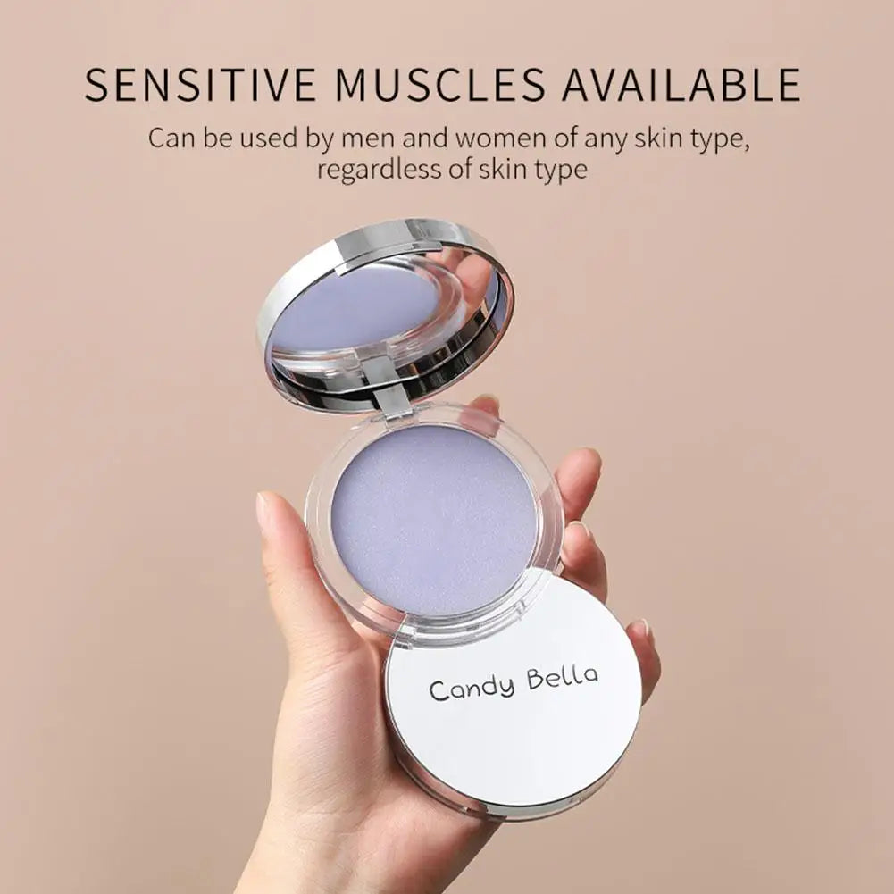 Lavender Pressed Powder Matte Powder Lasting Oil Control Full Coverage Face Compact Setting Powder Makeup Foundation Cosmetics - bodyrelief.uk