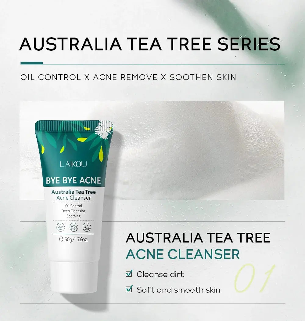 LAIKOU Australia Tea Tree Acne Skincare Five-Piece Set - bodyrelief.uk