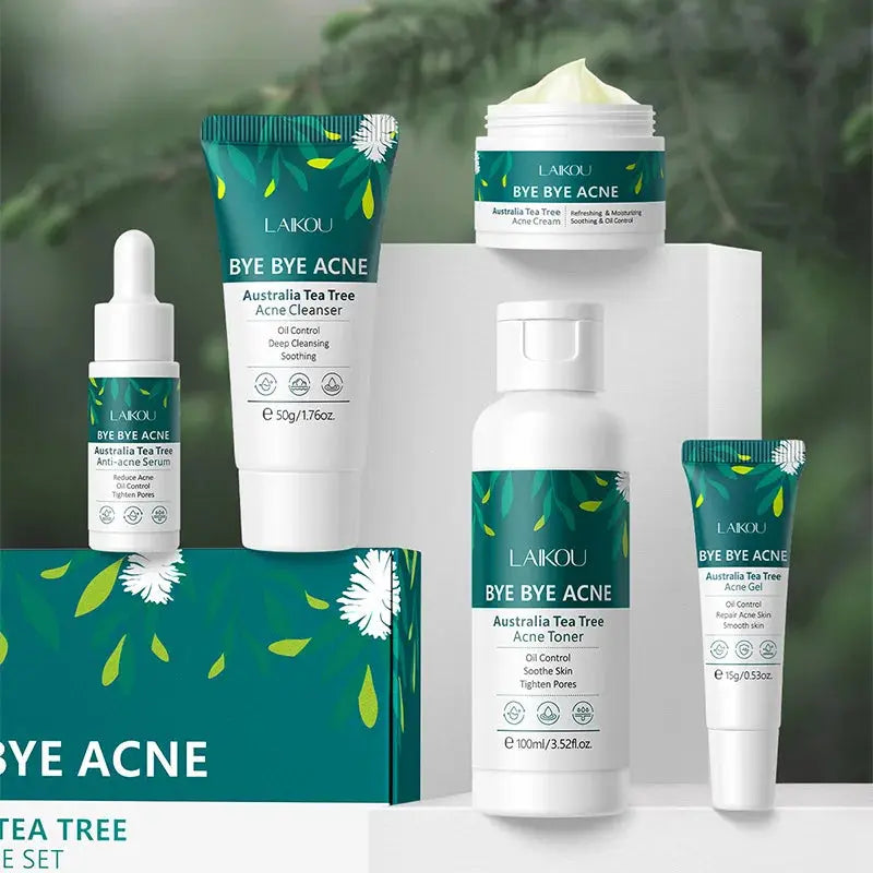 LAIKOU Australia Tea Tree Acne Skincare Five-Piece Set - bodyrelief.uk