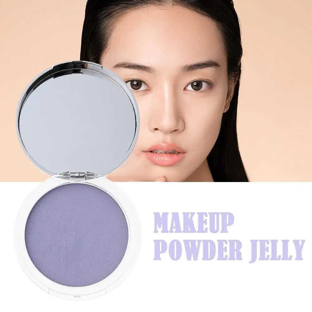 Lavender Pressed Powder Matte Powder Lasting Oil Control Full Coverage Face Compact Setting Powder Makeup Foundation Cosmetics - bodyrelief.uk