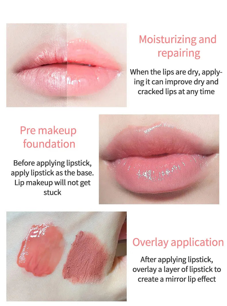 CACE Cherry Blossom Honey Lip Balm — Deeply Hydrating and Plumping, Water-Rich Glossy Finish, Non-Sticky, - bodyrelief.uk