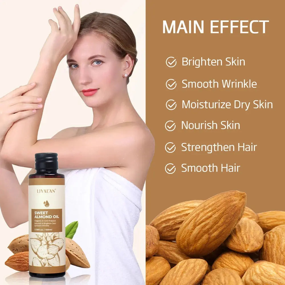 100ml Sweet Almond Oil Body Care Massage