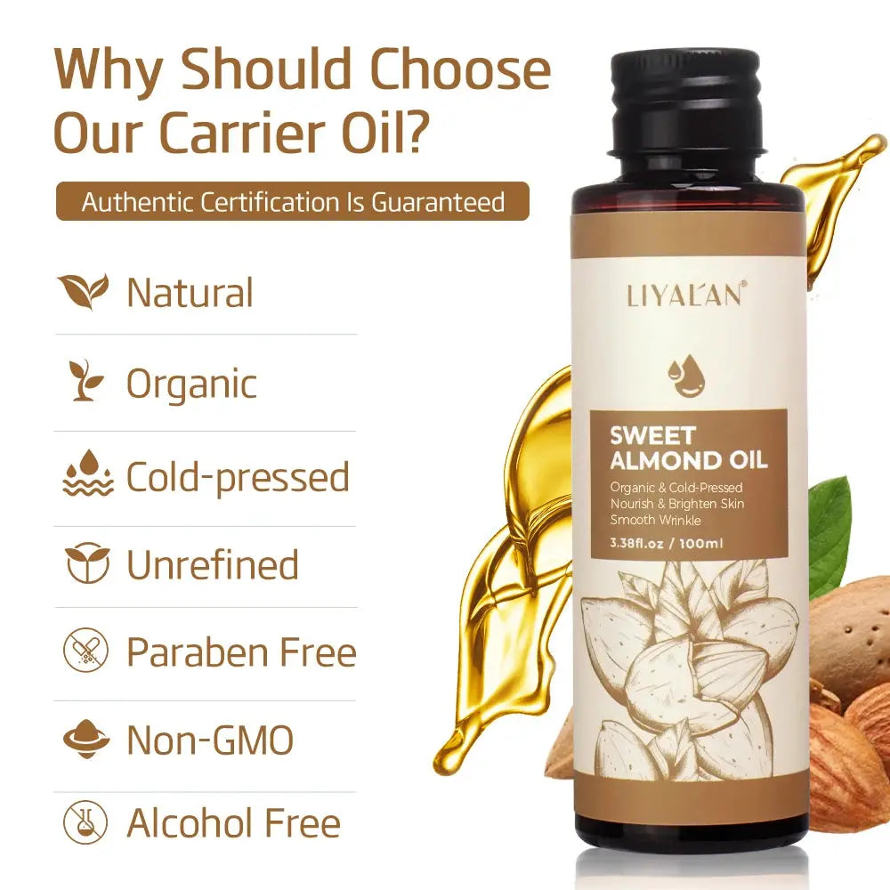 100ml Sweet Almond Oil Body Care Massage